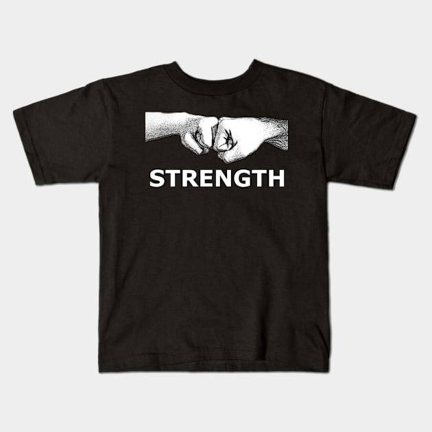 strength Kids T-Shirt by Context